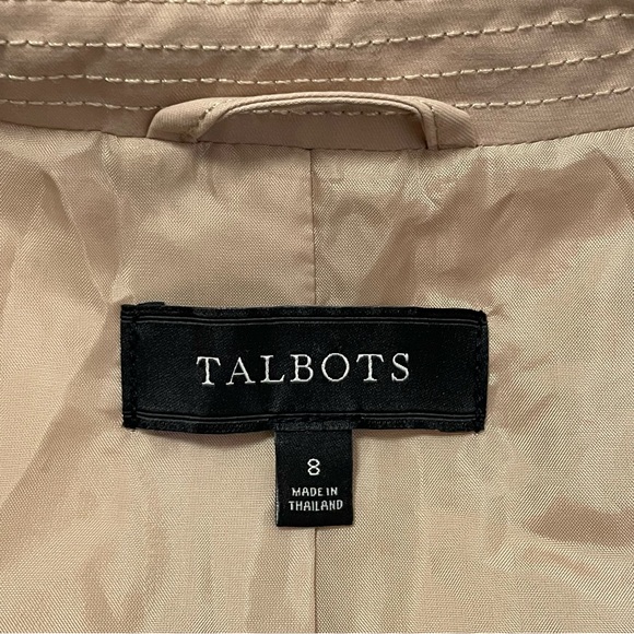 TALBOTS Classic Tan Peacoat - Size 8 - Picture 11 of 11